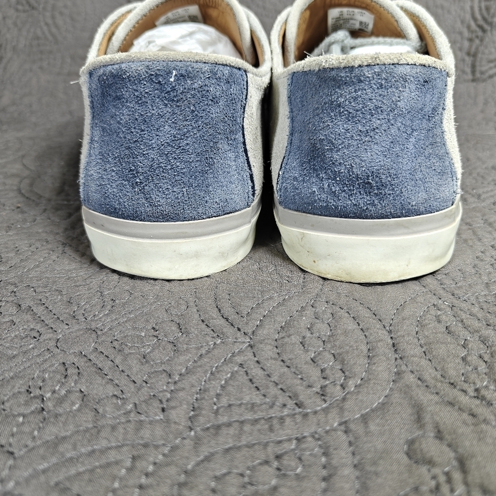 Lacoste Sevrin 7 Suede Leather Casual Boat Shoes Gray Blue Men's Size 11 - Picture 7 of 10